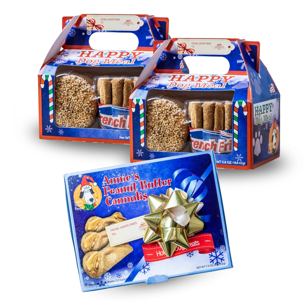 Holiday Duo: Happy Dog Meals + Cannolis (Regular Size)