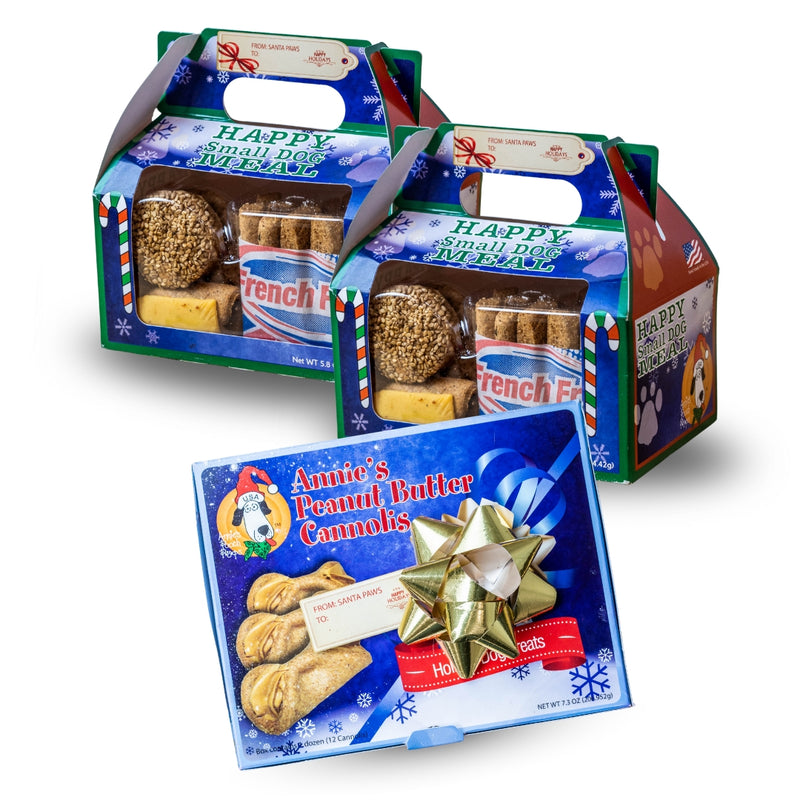 Holiday Duo: Happy Dog Meals + Cannolis (Small Dog)
