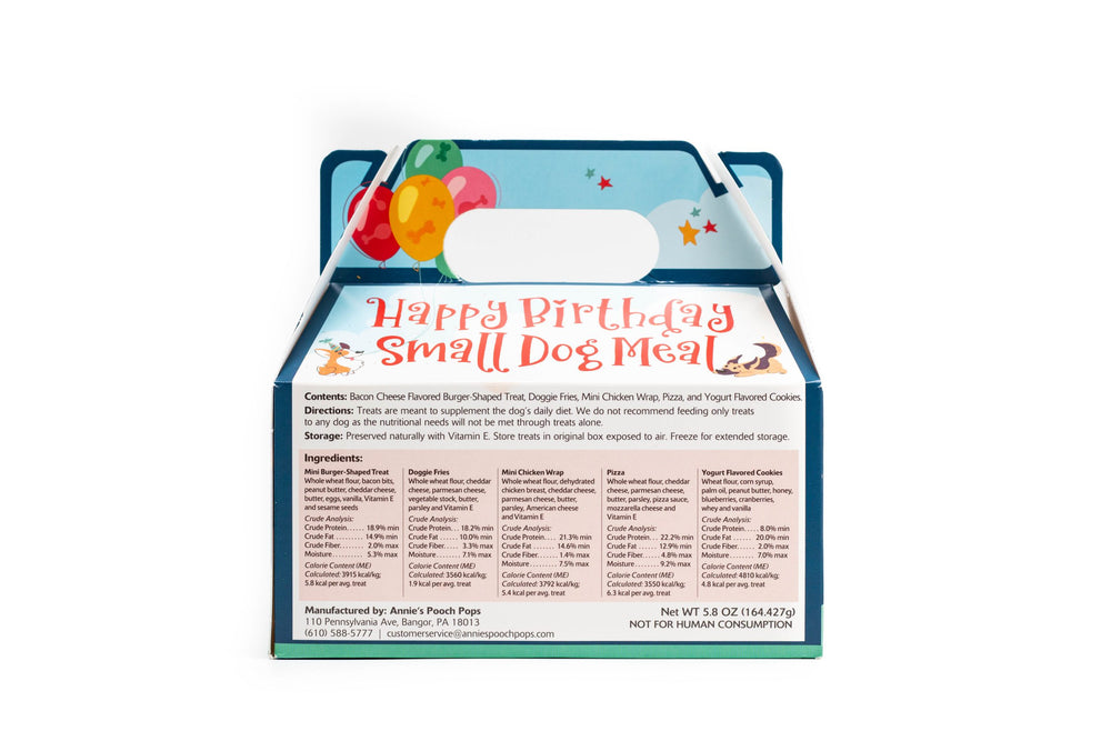 Happy Birthday Small Dog Meal